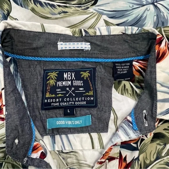 Men's Leaf Print Short Sleeve Shirt~ Size Large
Caribbean, Tropical or Resort - Picture 2 of 9